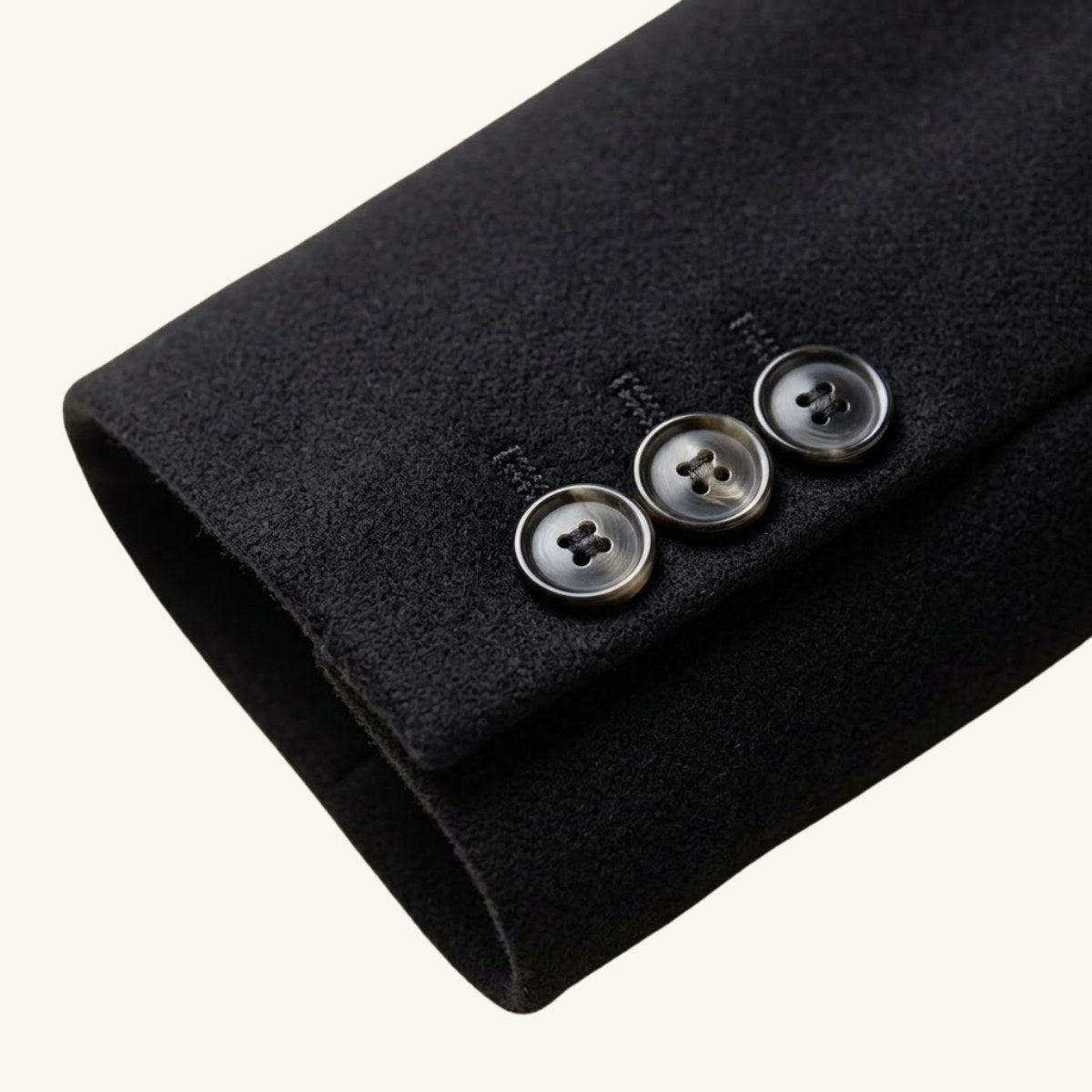 Emmett | Men's Wool-Cashmere Mid-Length Coat, Tailored Autumn Coat | Bella Blue