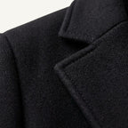 Emmett | Men's Wool-Cashmere Mid-Length Coat, Tailored Autumn Coat | Bella Blue