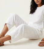 Esme | Women's Lightweight Linen Trousers, Breathable Summer Trousers | Bella Blue | Wit