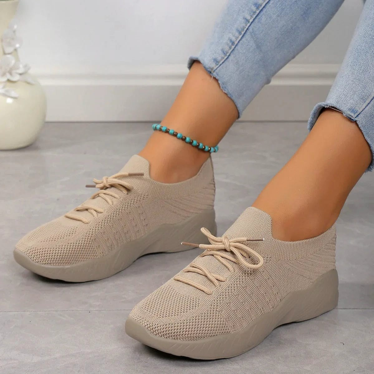 Esme | Women's Orthopaedic Slip-On Shoes | Bella Blue | Carbon Black