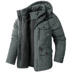 Ethan | Men's Insulated Jacket with Cold Protection, Windproof Autumn Jacket | Bella Blue | Black