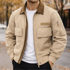 Evan | Men's City Bomber Jacket, Relaxed Fit Jacket | Bella Blue | Purple