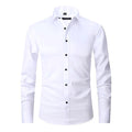 Evan | Men's Stretch Business Shirt, Crease-Resistant Smart Casual Shirt | Bella Blue