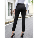 Evelyn | Women's Stretch Trousers, Modern Cut Comfort Trousers | Bella Blue