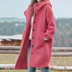 Fabienne | Women's Structured Wool-Blend Coat, Warm Winter Coat | Bella Blue