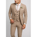Felix | Men's Suit for Wedding Guests in Slim Fit Cut, Three-Piece Suit | Bella Blue | Light Blue