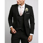 Felix | Men's Suit for Wedding Guests in Slim Fit Cut, Three-Piece Suit | Bella Blue | Light Blue
