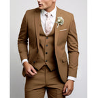 Felix | Men's Suit for Wedding Guests in Slim Fit Cut, Three-Piece Suit | Bella Blue | Light Blue