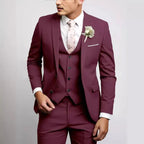 Felix | Men's Suit for Wedding Guests in Slim Fit Cut, Three-Piece Suit | Bella Blue | Light Blue