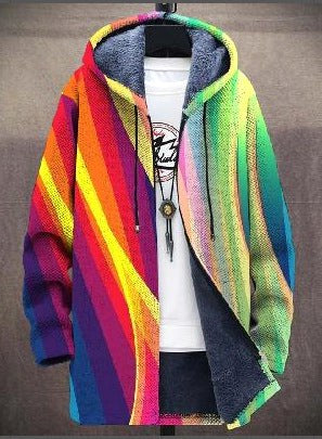 Franziska | Women's Knit Waistcoat with Artistic Design, Elegant Knit Cardigan | Bella Blue | Multicolour Blue