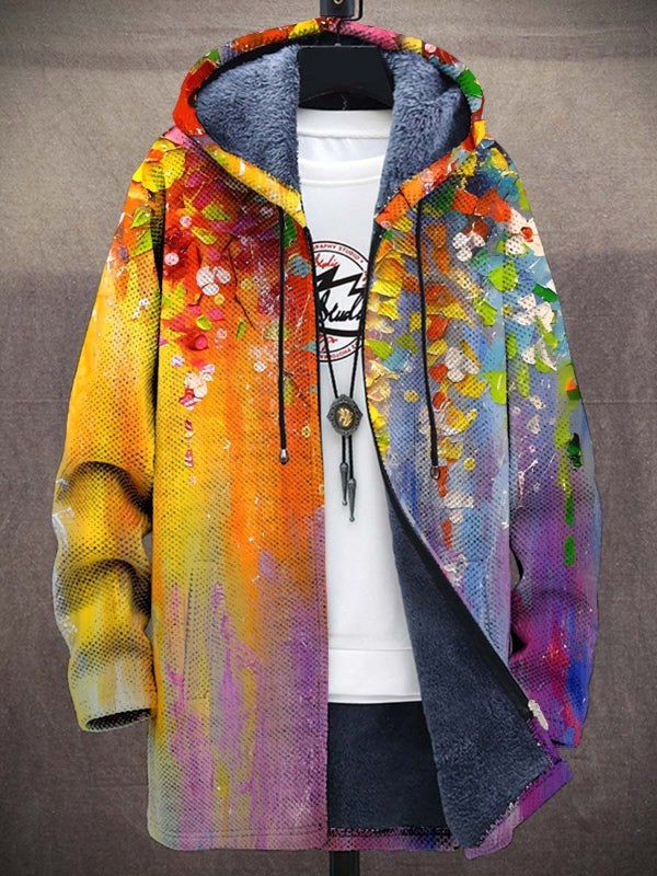 Franziska | Women's Knit Waistcoat with Artistic Design, Elegant Knit Cardigan | Bella Blue | Multicolour Blue