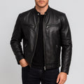 Freddie | Men's Leather Jacket, Classic Timeless Leather Jacket | Bella Blue
