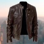 Freddie | Men's Leather Jacket, Classic Timeless Leather Jacket | Bella Blue