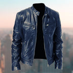 Freddie | Men's Leather Jacket, Classic Timeless Leather Jacket | Bella Blue