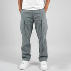 Freddie | Men's Relaxed Fit Cargo Trousers, Side Pocket Streetwear Trousers | Bella Blue