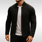 Frederick | Women's Textured Knit Cardigan, Structured Button-Through Cardigan | Bella Blue