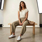 Freya | Women's Relaxed Barrel Jeans, High-Waist Denim Jeans | Bella Blue