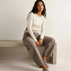 Freya | Women's Relaxed Barrel Jeans, High-Waist Denim Jeans | Bella Blue