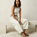 Freya | Women's Relaxed Barrel Jeans, High-Waist Denim Jeans | Bella Blue