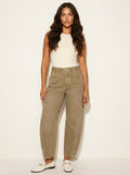Freya | Women's Relaxed Barrel Jeans, High-Waist Denim Jeans | Bella Blue