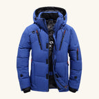 Garrett | Men's Insulated Winter Parka Jacket, Hooded Windproof Coat | Bella Blue
