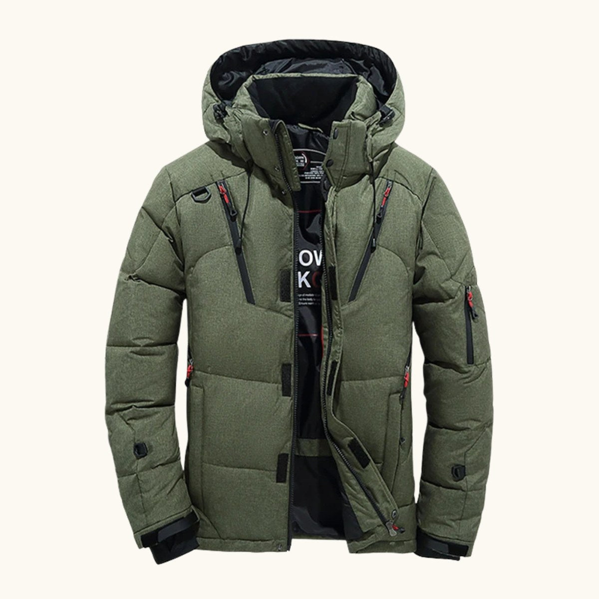 Garrett | Men's Insulated Winter Parka Jacket, Hooded Windproof Coat | Bella Blue