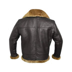 Garrett | Men's Shearling-Lined Leather Jacket, Warm Flight-Style Coat | Bella Blue
