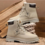 Gavin | Men's Fur-Lined Insulated Snow Boots, Winter Boots | Bella Blue