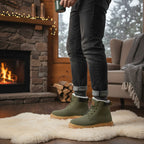 Gavin | Men's Fur-Lined Insulated Snow Boots, Winter Boots | Bella Blue