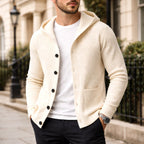 Gavin | Men's Knit Cardigan, Soft Everyday Cardigan | Bella Blue | Khaki