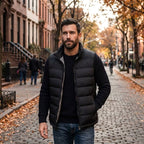 Gavin | Men's Quilted Gilet with Synthetic Fill, Lightweight Autumn Gilet | Bella Blue