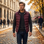 Gavin | Men's Quilted Gilet with Synthetic Fill, Lightweight Autumn Gilet | Bella Blue