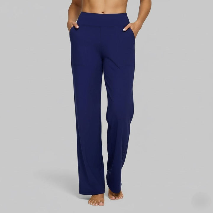 Genevieve | Women's Stretch Trousers, Comfortable Everyday Trousers | Bella Blue