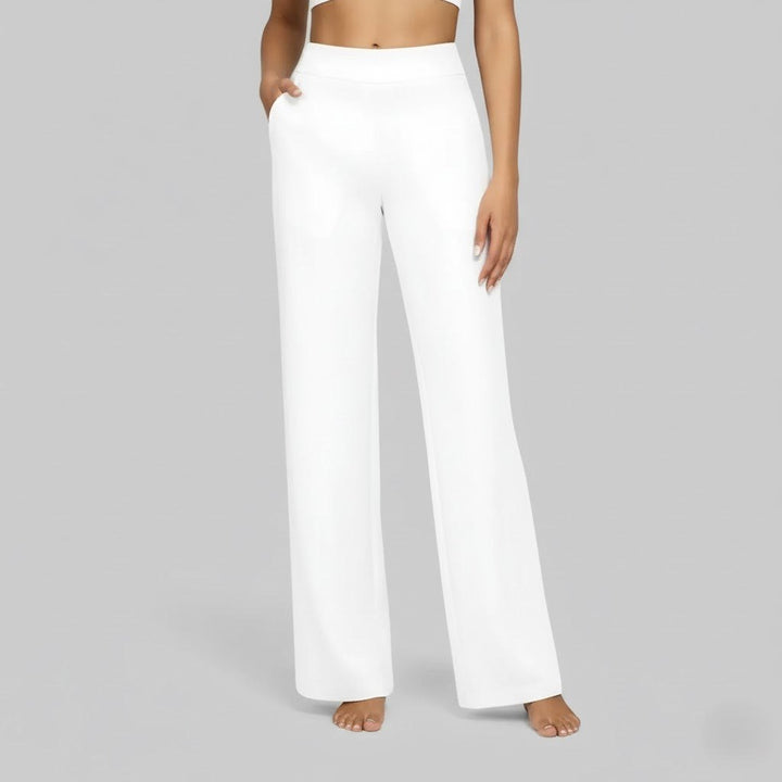 Genevieve | Women's Stretch Trousers, Comfortable Everyday Trousers | Bella Blue
