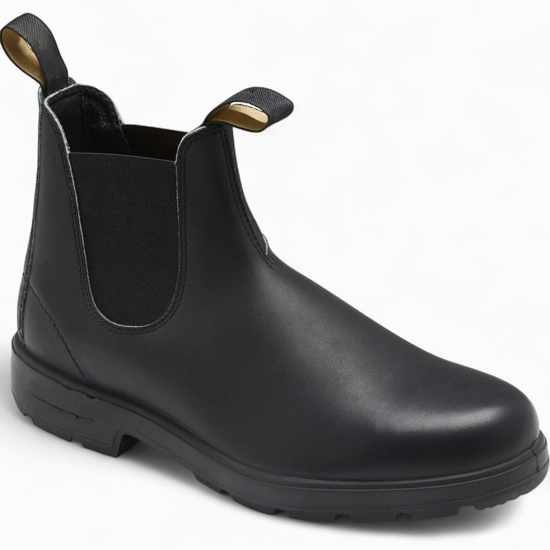 George | Men's Chelsea Leather Slip-On Ankle Boots, Classic Slip-On Boots | Bella Blue