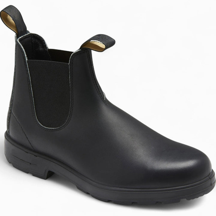 George | Men's Chelsea Leather Slip-On Ankle Boots, Classic Slip-On Boots | Bella Blue