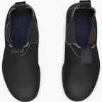 George | Men's Chelsea Leather Slip-On Ankle Boots, Classic Slip-On Boots | Bella Blue
