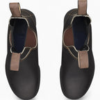 George | Men's Chelsea Leather Slip-On Ankle Boots, Classic Slip-On Boots | Bella Blue