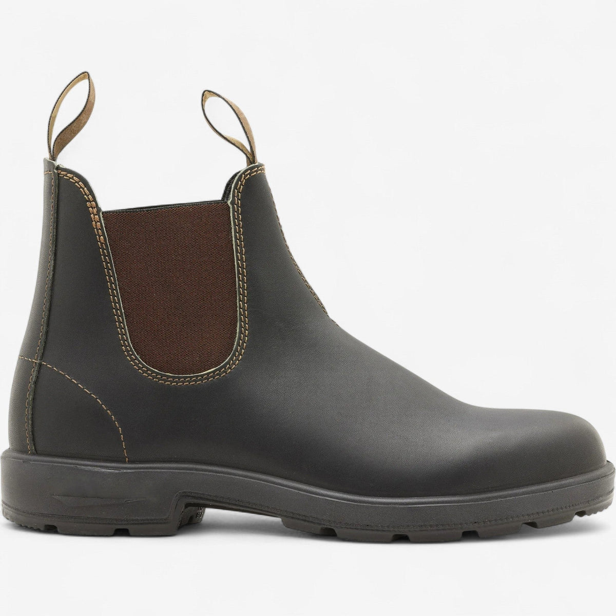 George | Men's Chelsea Leather Slip-On Ankle Boots, Classic Slip-On Boots | Bella Blue