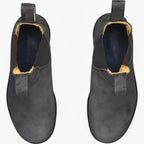 George | Men's Chelsea Leather Slip-On Ankle Boots, Classic Slip-On Boots | Bella Blue