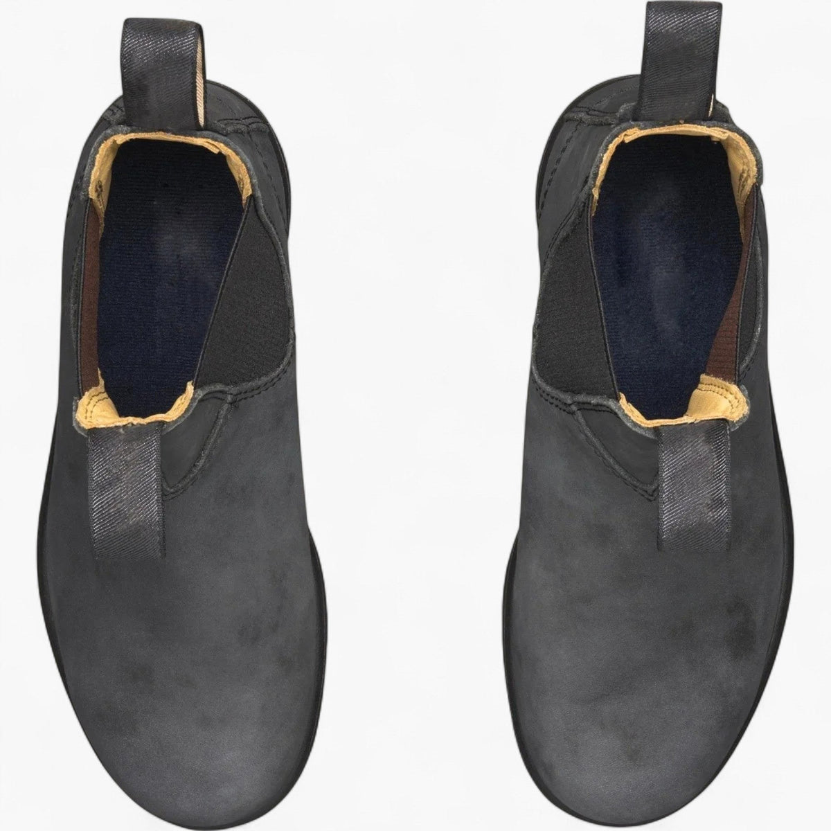 George | Men's Chelsea Leather Slip-On Ankle Boots, Classic Slip-On Boots | Bella Blue
