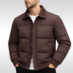 Gerd | Men's Quilted Jacket with Modern Design, City Jacket for Every Day | Bella Blue | Black
