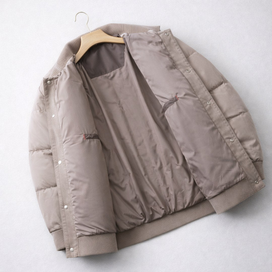 Gerd | Men's Quilted Jacket with Modern Design, City Jacket for Every Day | Bella Blue | Black