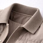 Gerd | Men's Quilted Jacket with Modern Design, City Jacket for Every Day | Bella Blue | Brown