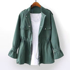 Gillian | Women's Durable Rain Coat, Practical Autumn Coat | Bella Blue | Green