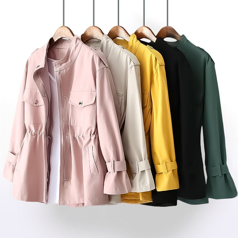 Gillian | Women's Durable Rain Coat, Practical Autumn Coat | Bella Blue