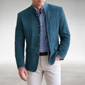 Godfrey | Men's Button-Front Cardigan, Relaxed Fit Knit Cardigan | Bella Blue