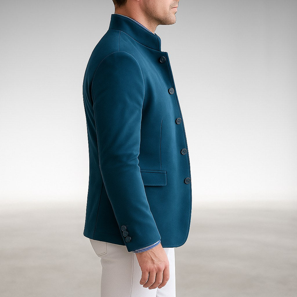 Godfrey | Men's Button-Front Cardigan, Relaxed Fit Knit Cardigan | Bella Blue