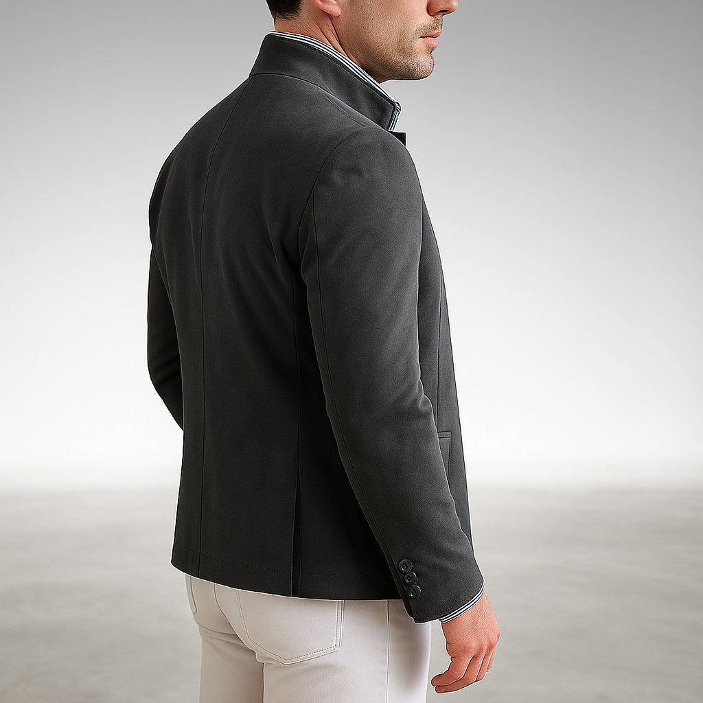 Godfrey | Men's Button-Front Cardigan, Relaxed Fit Knit Cardigan | Bella Blue