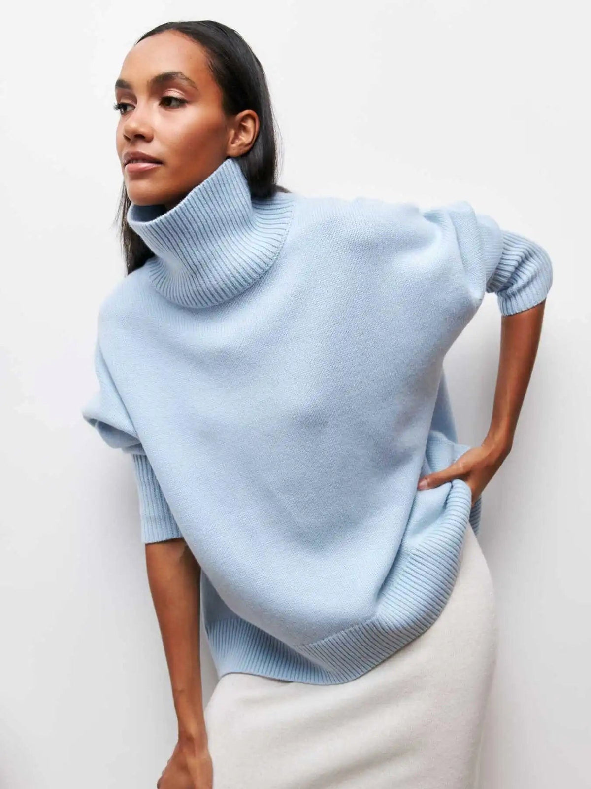 Grace | Women's Comfortable Knit Jumper, Warm Winter Jumper | Bella Blue